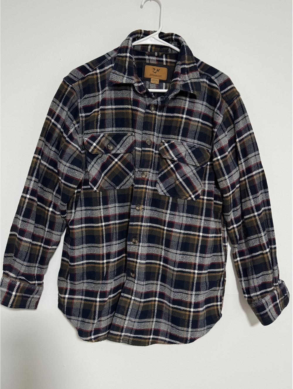 Outdoor Life Men's Plaid Flannel Shirt L/G